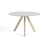 Table CPH20 Ronde Chêne huilé mat & Linoleum - Crème