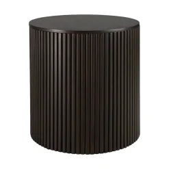 Table d'appoint ronde Roller Max en acajou - Marron