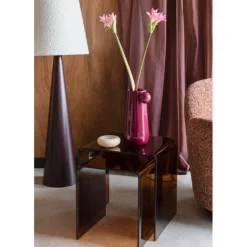 Table d'appoint Vetro Set de 2 - Brown