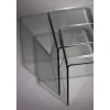 Table d'appoint Vetro Set de 2 - Transparent