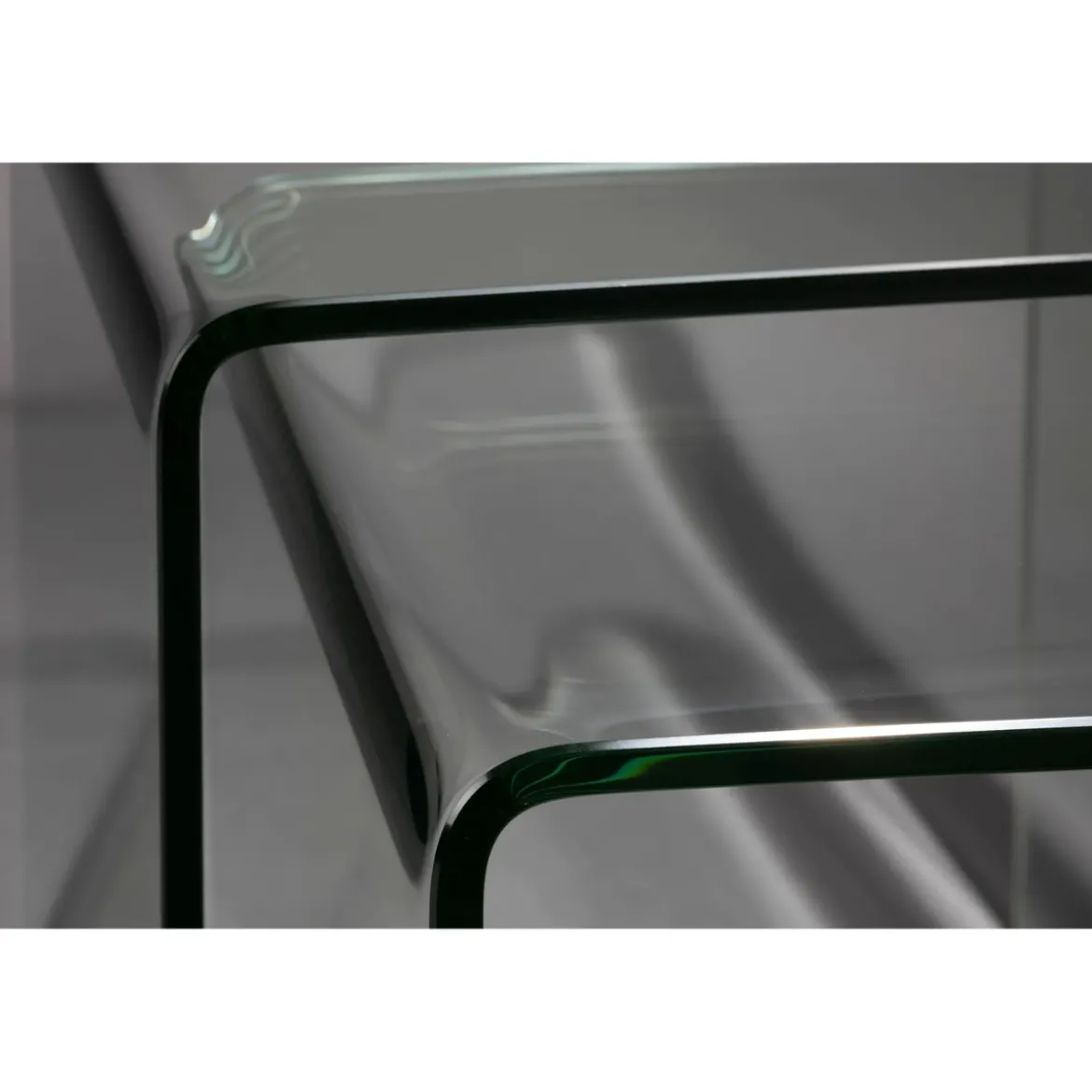 Table d'appoint Vetro Set de 2 - Transparent