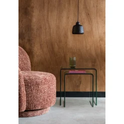 Table d'appoint Vetro Set de 2 - Transparent