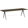 Table Pyramid 02 Base noire & plateau chêne fumé
