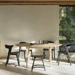 Table à rallonge Bok en chêne - L 129/179 cm