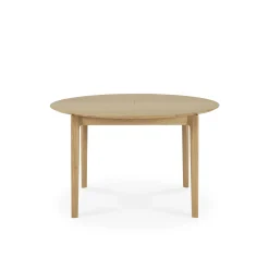 Table à rallonge Bok en chêne - L 129/179 cm