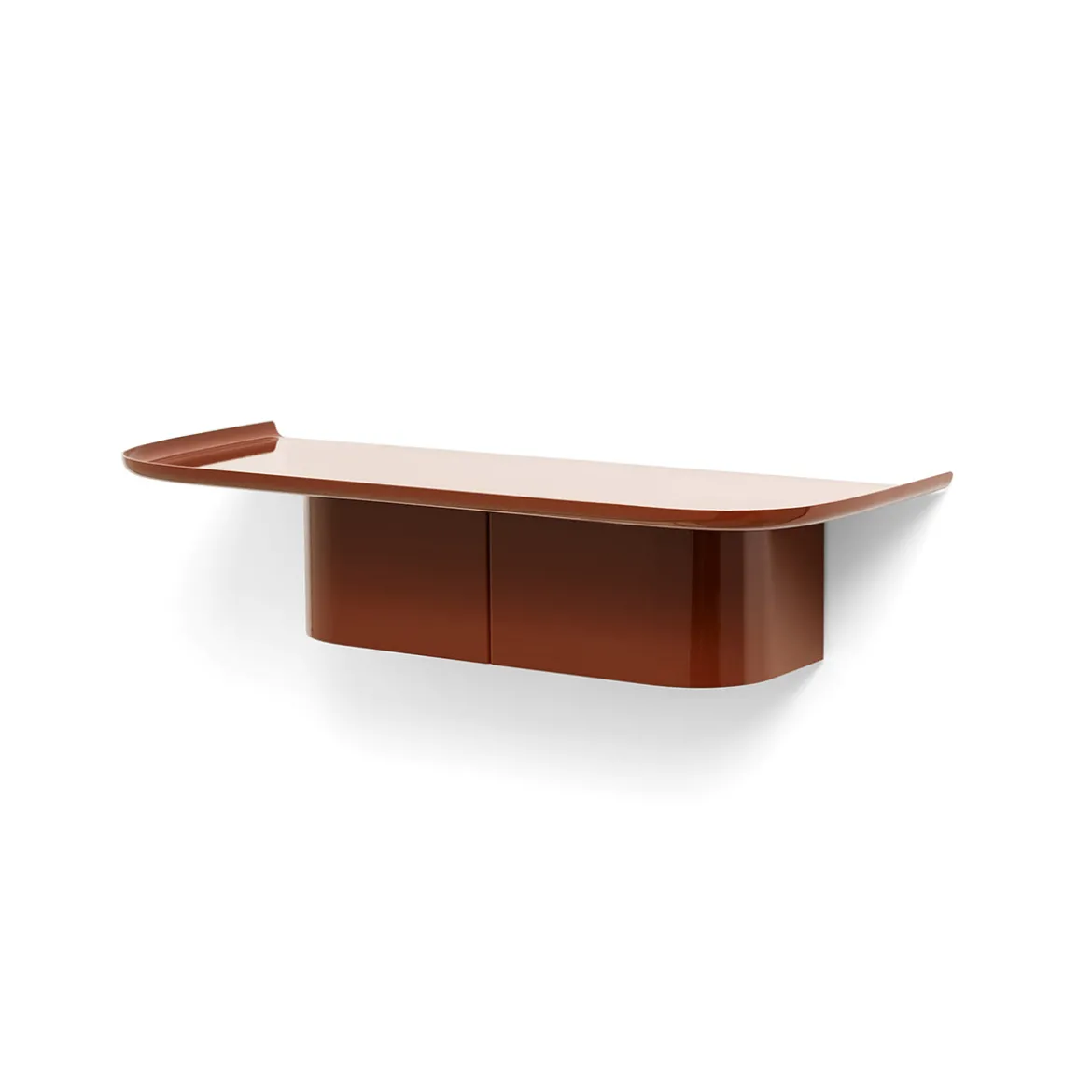 Étagère murale Korpus - l 60 x p 25 x h 14 cm - Brique Rouge