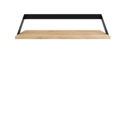 Étagère Ribbon en chêne et métal noir - L 70 cm