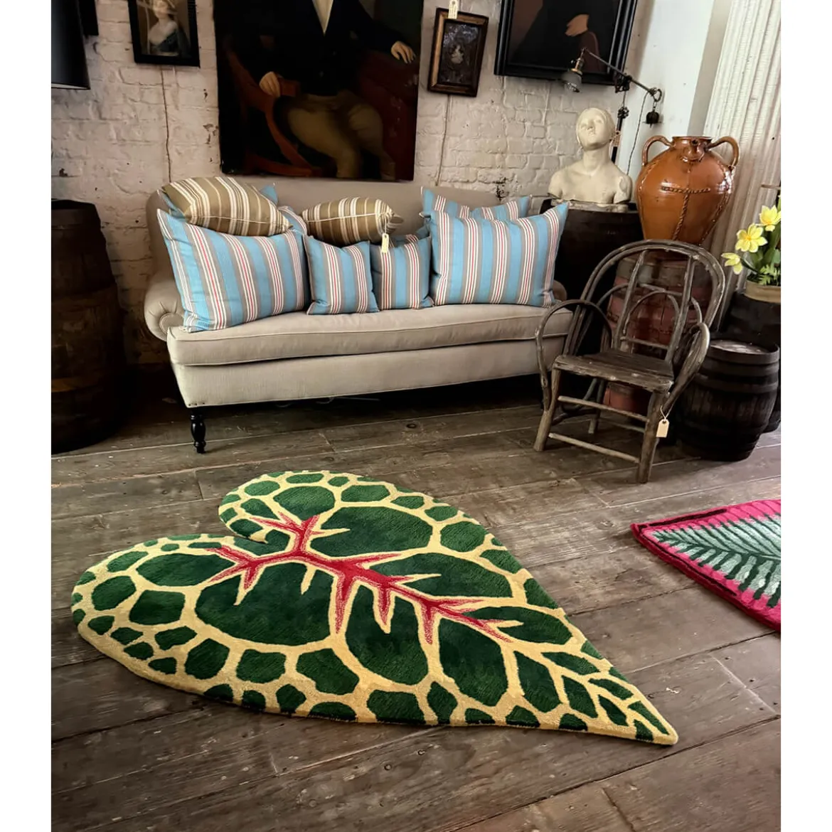 Tapis John Derian - Tapis Feuille de Croton
