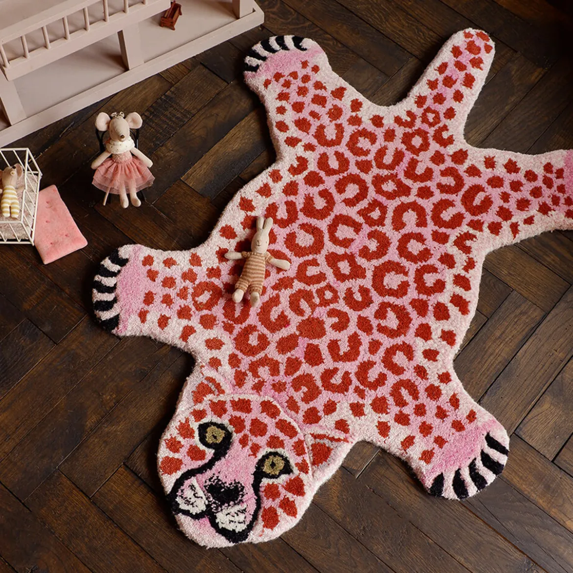 Tapis Pinky Leopard