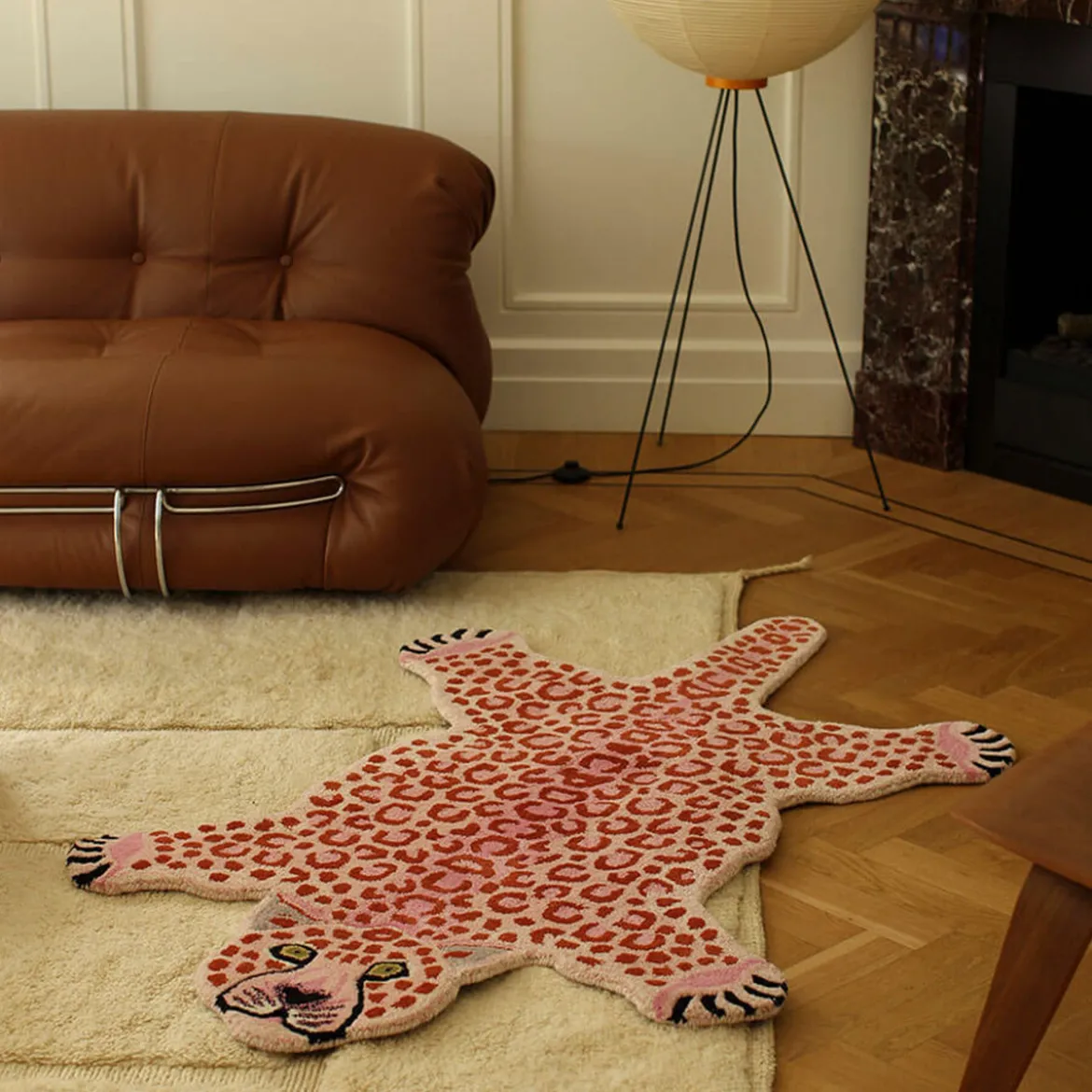 Tapis Pinky Leopard