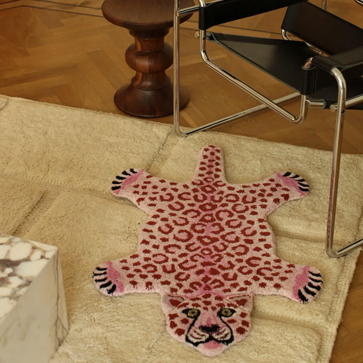 Tapis Pinky Leopard