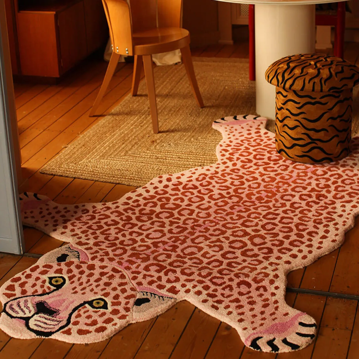 Tapis Pinky Leopard