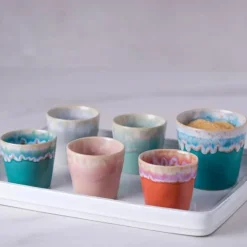 Tasse Espresso Grespresso en grès céramique - Turquoise