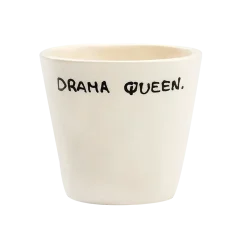 Tasse Expresso Drama Queen - Blanc
