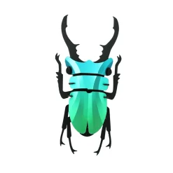 Trophee Origami Lucane Cerf Vert Caraïbes