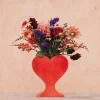 Vase Cœur - Rouge