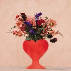 Vase Cœur - Rouge