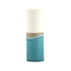 Vase Cylindre - Bleu & Blanc