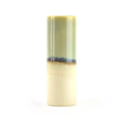 Vase Cylindre - Vert & Beige