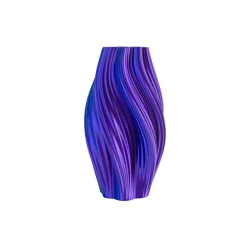 Vase 3D Printed Hot Ice Cream Blue/Purple - 35 cm