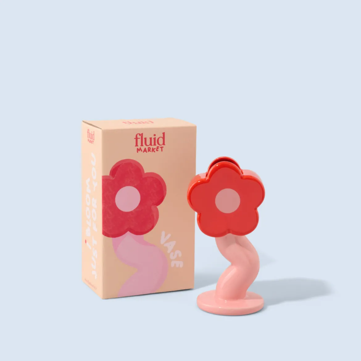 Vase Fleur Curve