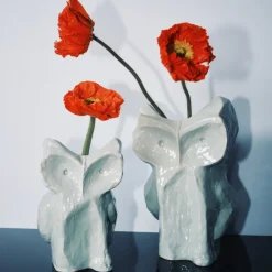 Vase Hibou After Midnight - Bleu Clair