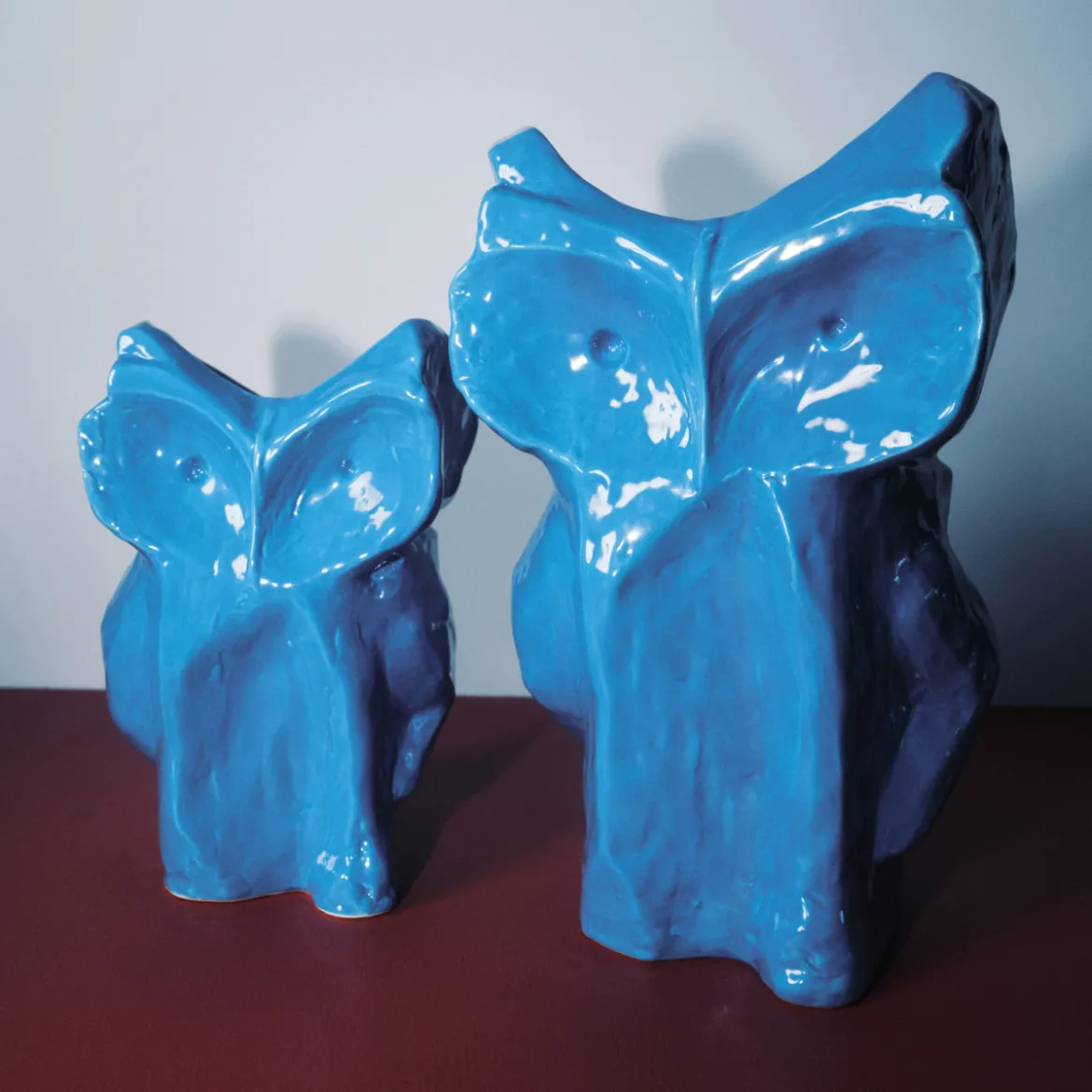 Vase Hibou After Midnight - Bleu