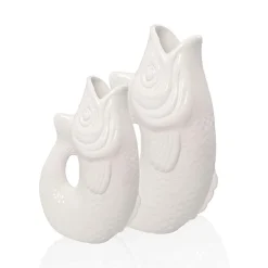 Vase Monsieur Carafon Poisson - Blanc