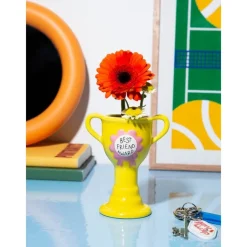 Vase Trophy Best Friend Award - Yellow XS
