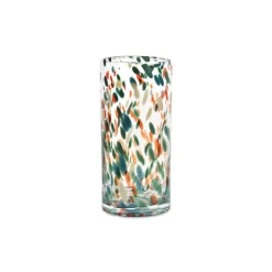 Vase tube Léopard - Vert