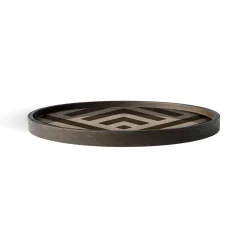 Vide-poche en bois - Graphite Chevron - 30 x 30 cm
