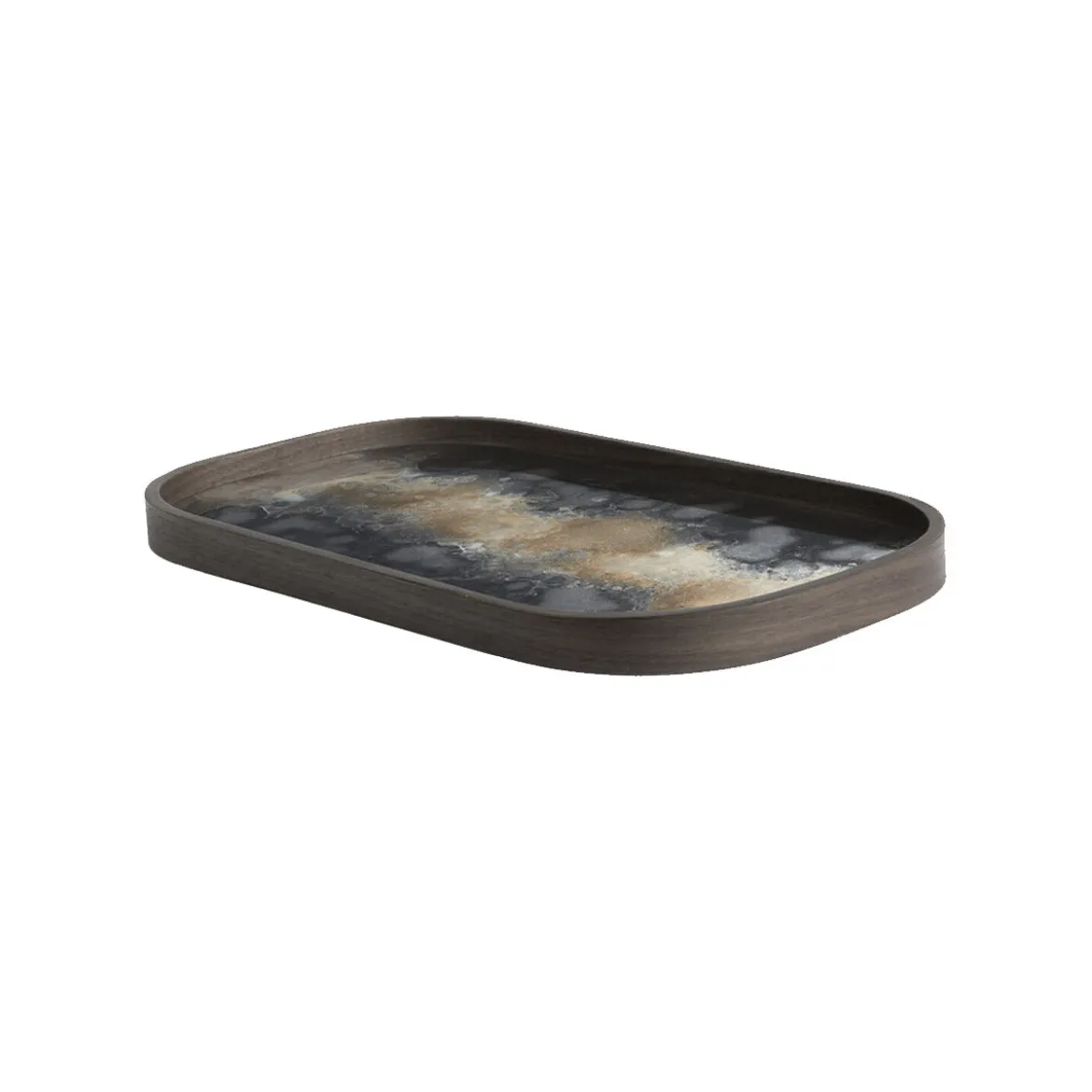 Vide poche en verre Black Organic